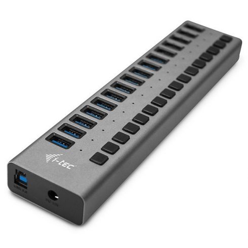 i-tec USB 3.0 HUB za punjenje 16 priključaka + strujni adapter 90 W