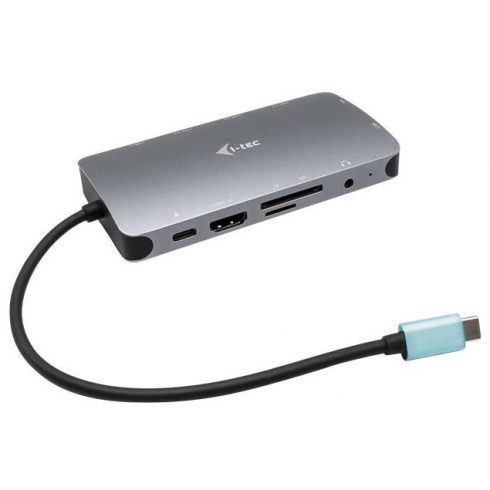 i-tec priključna stanica USB-C Metal Nano Dock/ 3x USB 3.1/ 2x USB-C/ DP/ HDMI/ VGA/ LAN/ SD/ PD 100W + napajanje 112W