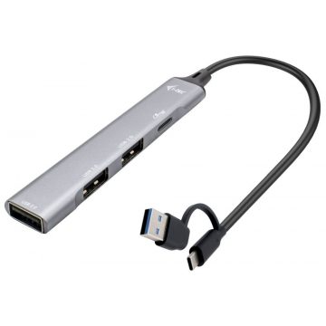   i-tec USB-A/USB-C metalni HUB/ 1x USB-C 3.1/ 3x USB 2.0/ metalni