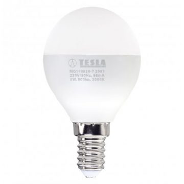   Tesla LED žarulja miniglobe BULB E14/8W/230V/900lm/25.000h/3000K topla bijela/220st