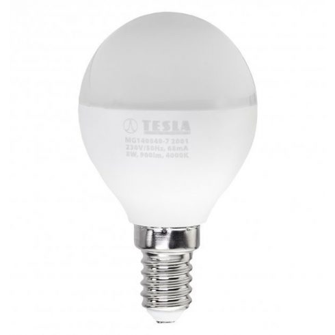 Tesla LED žarulja miniglobe BULB E14/8W/230V/900lm/25.000h/4000K dnevna bijela/220st.