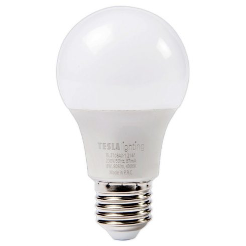 Tesla LED žarulja BULB E27/8W/230V/806lm/25.000h/4000K dnevna bijela/220st.