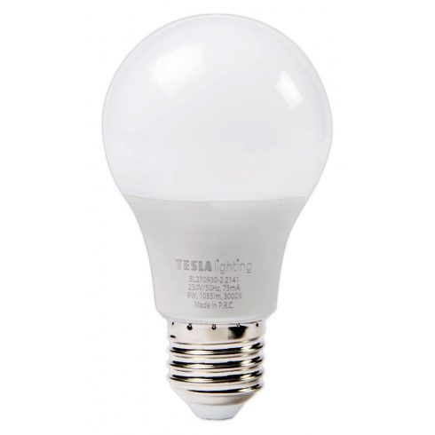 Tesla LED žarulja BULB E27/9W/230V/1055lm/25.000h/3000K topla bijela/220st