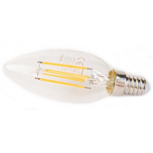 Tesla LED žarulja FILAMENT RETRO svijeća E14/4,2W/230V/470lm/25.000h/2700K toplo/360°/prozirno