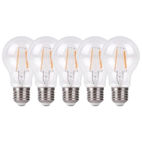 Tesla LED žarulja FILAMENT RETRO BULB 5kom E27/7,2W/230V/806lm/25.000h/2700K topla bijela/360°/prozirno