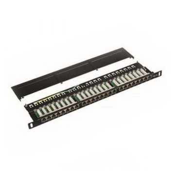   DATACOM Patch panel 19" STP 24 priključka CAT5E LSA 1U BK (3x8p) / VL