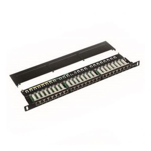 DATACOM Patch panel 19" STP 24 priključka CAT5E LSA 1U BK (3x8p) / VL