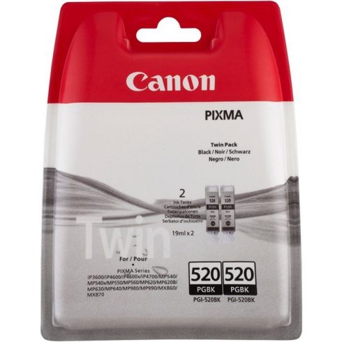 Canon višestruko pakiranje tintnih uložaka PGI-520BK / 2x po pakiranju