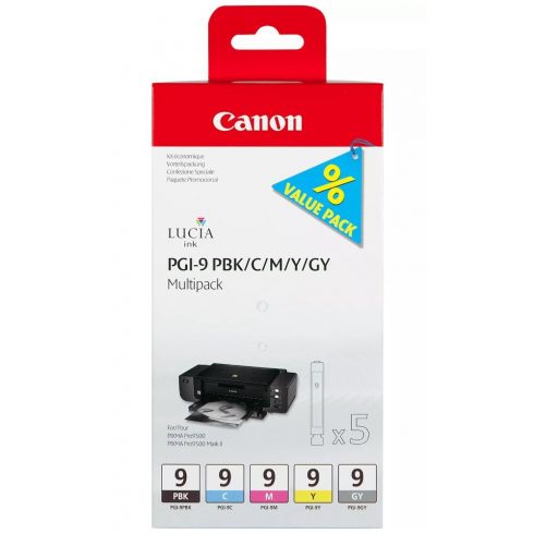 Canon višestruko pakiranje spremnika s tintom PGI-9 PBK/C/M/Y/GY Multi Pack