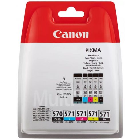 Canon višestruko pakiranje spremnika s tintom PGI-570/CLI-571 PGBK/C/M/Y/BK MULTI BL