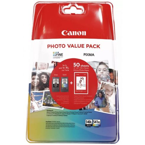 Canon višestruko pakiranje s fotopapirnim spremnicima tinte PG-540L/CL-541XL PHOTO VALUE BL