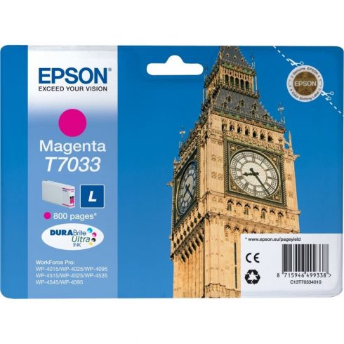 Epson tintni uložak/ C13T70334010/ WP-4000/ 4500/ 800 stranica/ Magenta