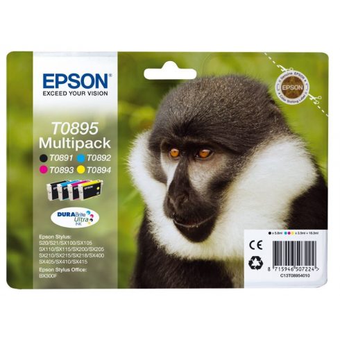 Epson tintni ulošci - MULTIPAK/ C13T08954010/ S20/ SX100/ SX200/ SX400/ 4 boje