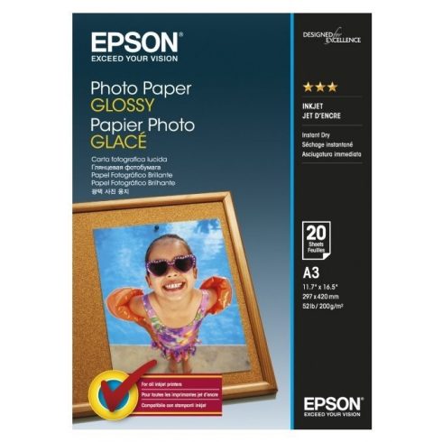 EPSON foto papir C13S042536/ A3/ sjajni/ 20 kom