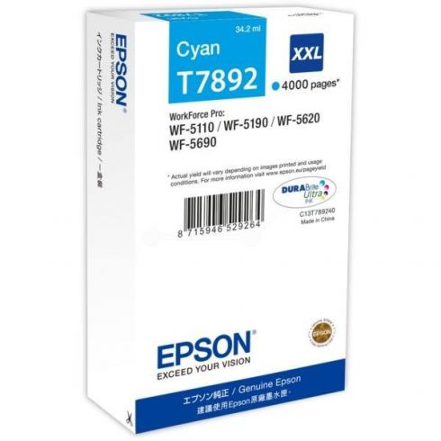 Epson spremnik s tintom/ C13T789240/ WF-5620/ WF-5690/ XXL/ Cyan