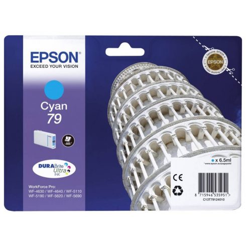 Epson tintni uložak/ C13T79124010/ 79 DURABrite Ultra/ WF-5110DW/ WF-5190/ WF-5620/ WF-5690/ Cyan