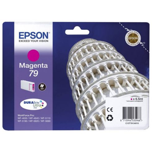 Epson tintni uložak/ C13T79134010/ 79 DURABrite Ultra/ WF-5110DW/ WF-5190/ WF-5620/ WF-5690/ Magenta