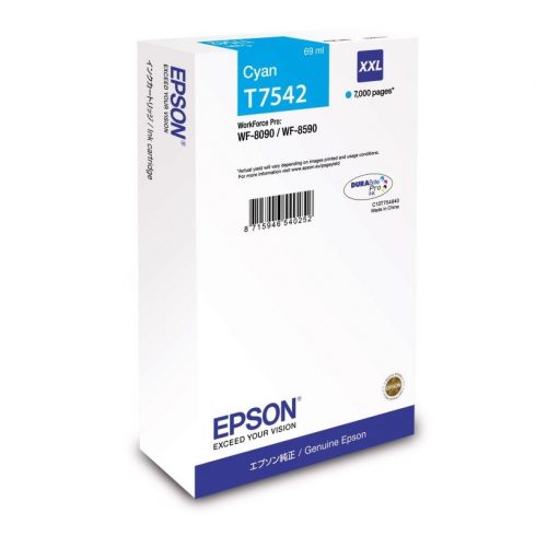 Epson tintni uložak/ C13T754240/ WF-8090/ 8590/ 7000 stranica/ XXL Cyan