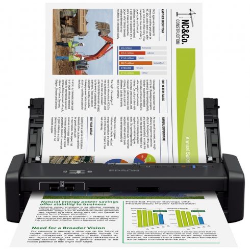 Epson skener WorkForce DS-360W/ A4/ 1200dpi/ USB3.0/ Wi-Fi/ 3 godine jamstva nakon registracije