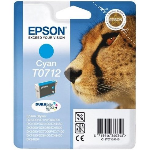 Epson tintni uložak/ T0712/ pojedinačno pakiranje DURABrite Ultra Ink/ Cyan