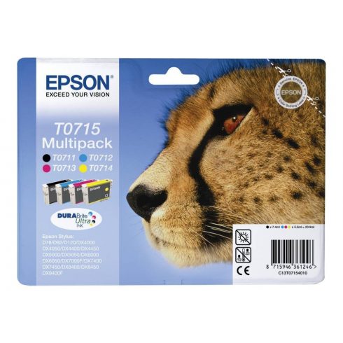 Epson tintni uložak/ T0715/ Multipack T0715 DURABrite Ultra Ink/ 4x boje