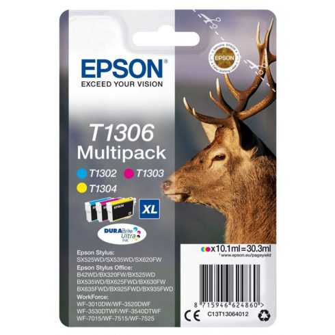 Epson tintni uložak/ T1306/ Multipack T1306 DURABrite Ultra Ink/ 3x boje