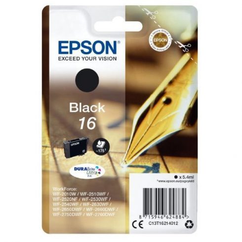 Epson tintni uložak/ T1621/ Singlepack 16 DURABrite Ultra Ink/ crna