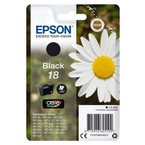 Epson tintni uložak/ T1801/ Singlepack 18 Claria Home Ink/ crna