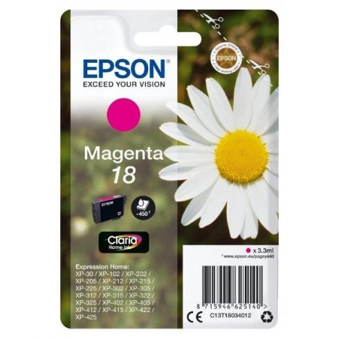 Epson tintni uložak/ T1803/ Singlepack 18 Claria Home Ink/ Magenta