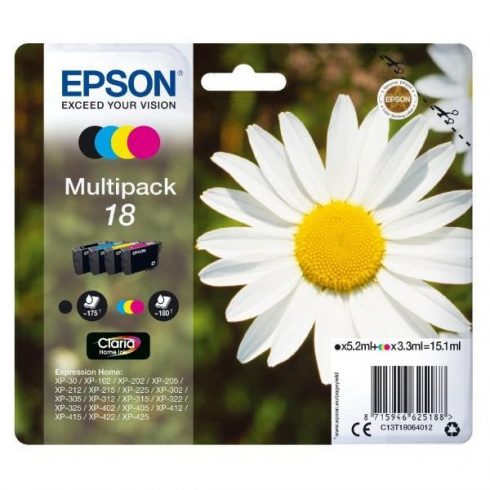 Epson tintni uložak/ T1806/ Multipack 18 Claria Home Ink/ 4x boje