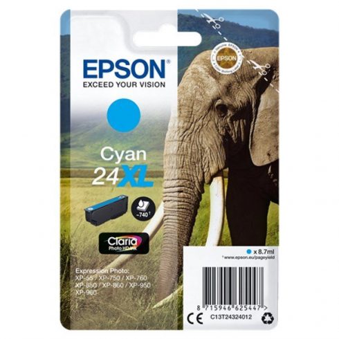 Epson tintni uložak/ T2432/ Singlepack 24XL Claria Photo HD tinta/ Cyan