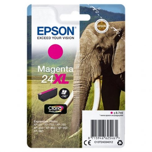 Epson tintni uložak/ T2433/ Singlepack 24XL Claria Photo HD tinta/ Magenta