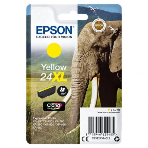 Epson tintni uložak/ T2434/ Singlepack 24XL Claria Photo HD tinta/ žuta