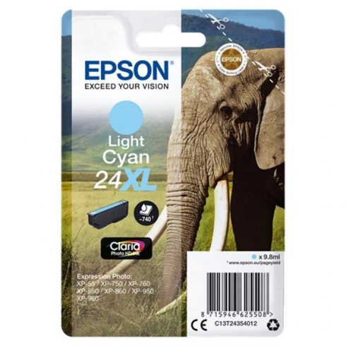 Epson tintni uložak/ T2435/ Singlepack 24XL Claria Photo HD tinta/ svijetlo cijan