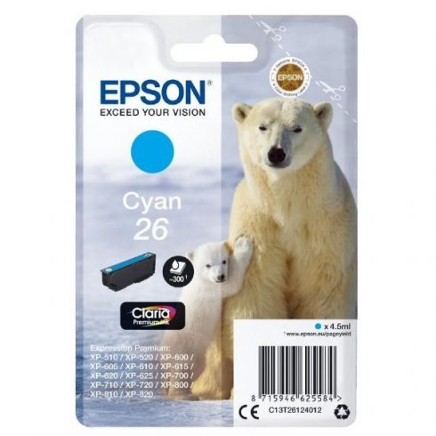 Epson tintni uložak/ T2612/ Singlepack 26 Claria Premium Ink/ Cyan