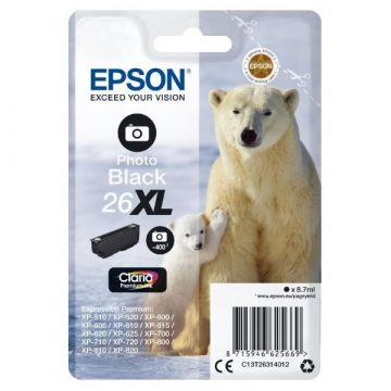   Epson tintni uložak/ T2631/ Singlepack 26XL Claria Premium Ink/ Photo Black