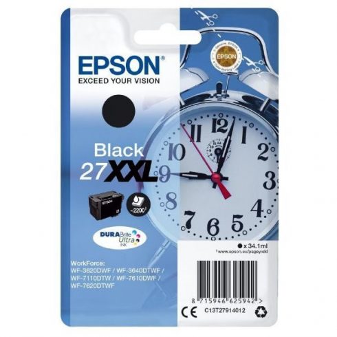 Epson tintni uložak/ T2791/ Singlepack 27 XXL DURABrite Ultra Ink/ WF-3620DWF/ XXL Black