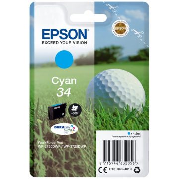   Epson tintni uložak/ C13T34624010/ 34 DURABrite Ultra/ WorkForce Pro WF-3720DWF/ Cyan