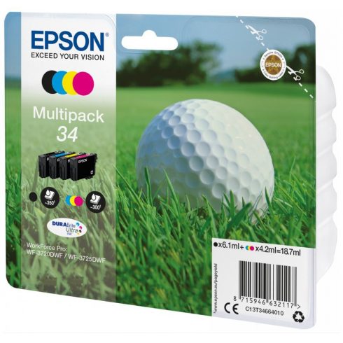 Epson tintni uložak/ T3466/ Multipack 34 DURABrite Ultra Ink/ 4x boje