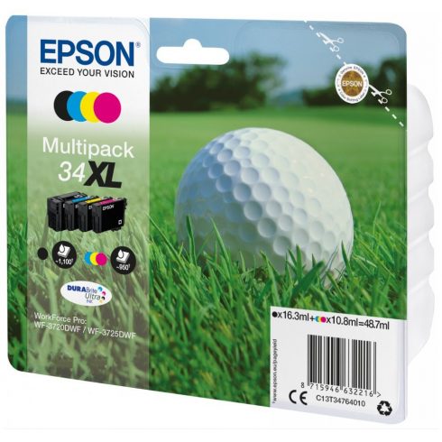 Epson tintni uložak/ T3476/ Multipack 34XL DURABrite Ultra Ink/ 4x boje