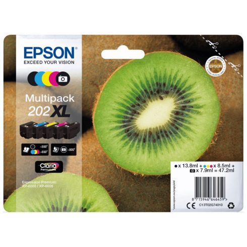 Epson tintni uložak/ T02G7/ višestruko pakiranje 5 boja/ 202XL/ Premium,/ XL