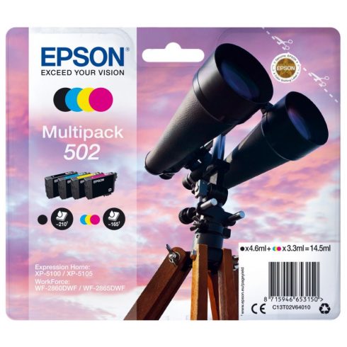 Epson tintni uložak/ C13T02V64010/ više pakiranja/ 502/ Expression Home XP-5100/ 4 boje