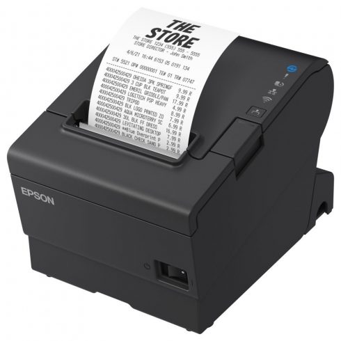 EPSON TM-T88VII/ Pisač za kase/ USB+serijski+Ethernet/ Crni/ Napajanje uključeno