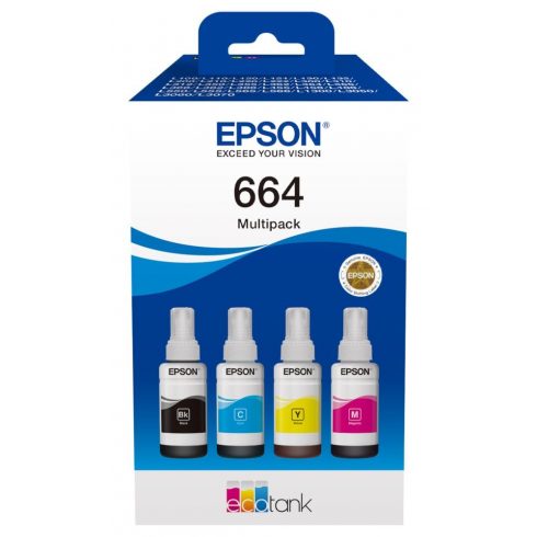 Epson tintni uložak 664/ T66464A/ EcoTank/ L120/ L310/ L305x/ L3060/ L3070/ L1300/ 4-bojni višestruki paket