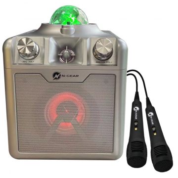   N-GEAR DISCO STAR 710S/ BT/ 50W/ USB/ MICRO SD/ DO/Disco LED/ 2x MIC / stříbrný