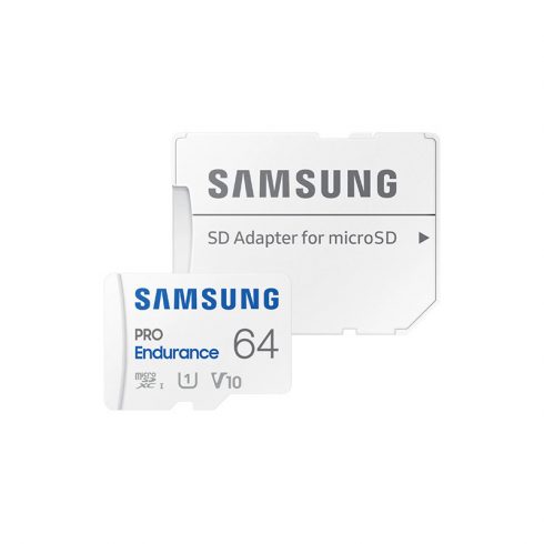 Samsung microSDXC Pro Endurance - 64 GB Class 10 UHS-I/U1 100/40 MB/s memory card with adapter