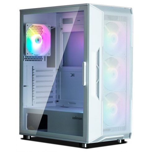 Zalman kućište I3 Neo / srednji toranj / ATX / 4x120 RGB / 2xUSB 3.0 / 1xUSB 2.0 / staklena strana / bijela