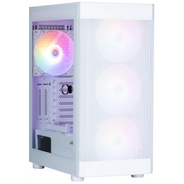   Zalman kućište i4 TG / Middle Tower / 4x 140 mm RBG LED ventilator / 2x USB 3.0 / 1x USB 2.0 / mrežasta ploča / kaljeno staklo / bijelo