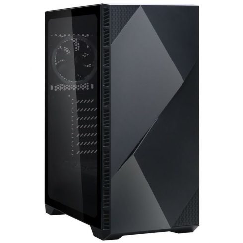 Zalman kabinet Z3 Iceberg crni / Middle tower / ATX / 2x120mm ventilator / kaljeno staklo / crno