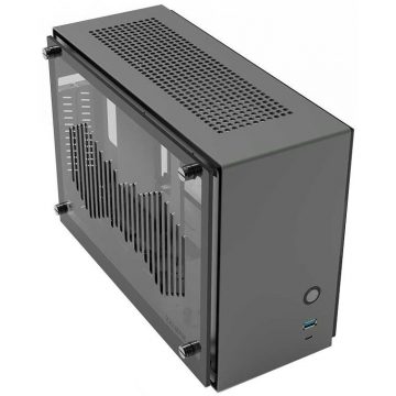   Zalman kućište M2 Mini / mini tower / ITX / 80 mm ventilator / USB 3.0 / USB 3.1 / riser kartica / staklene stranice / antracit